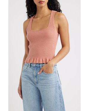 PAIGE Bronwyn Rib Tank - Blue