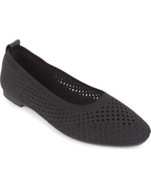 Tahari Oslo Ballet Flat - Black