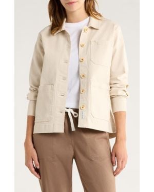 Free Fly Folly Stretch Cotton Twill Chore Coat - Natural