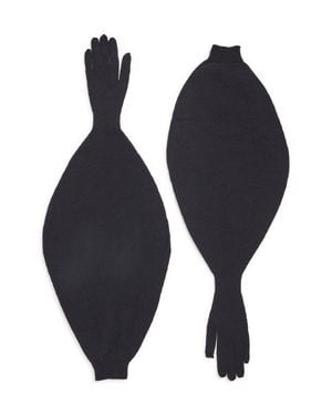 Paloma Wool Flake Puff Merino Wool Gloves - Blue