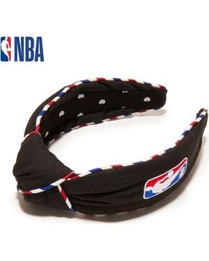 Lele Sadoughi Nba Embroidered Headband - Black