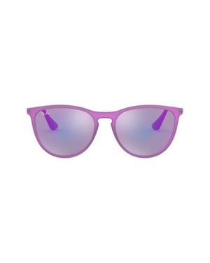 Ray-Ban Ray-Bay Junior Izzy 50Mm Mirrored Sunglasses - Purple