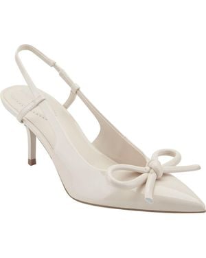 Bandolino Margla Faux Leather Slingback Pump - White