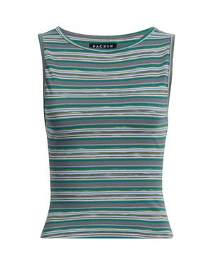 PacSun Faith Striped Tank - Green