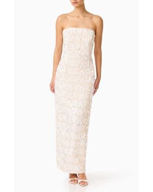 Elliatt Silvana Strapless Gown - White