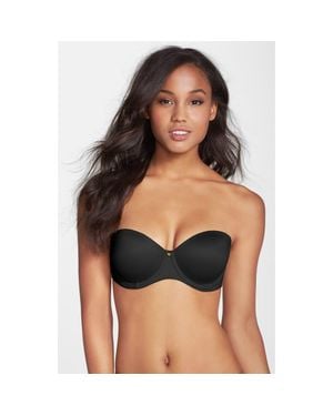 Betsey Johnson Forever Perfect Strapless Bra - Black