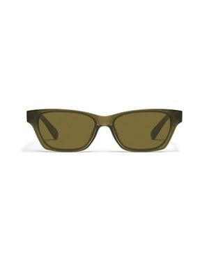 Quay The City 55Mm Square Sunglasses - Green