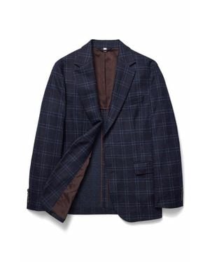 Bonobos Italian Wool Blend Windowpane Blazer - Blue