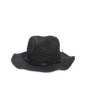 Treasure & Bond Crochet Cowboy Hat - Black