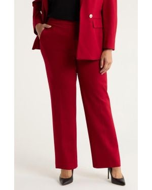 Anne Klein Slash Pocket Pants - Red