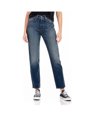 MODERN AMERICAN Bancroft High Waist Mom Jeans - Blue