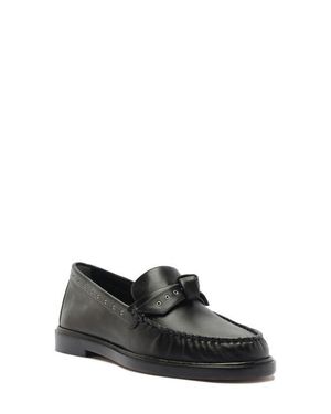 Alexandre Birman Clarita Eyelet Leather Loafer - Black