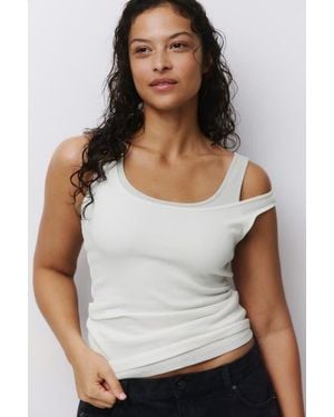 H&M 3-Pack Ribbed Vest Tops - Multicolor