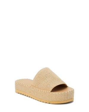 Matisse Del Mar Platform Slide Sandal - Natural