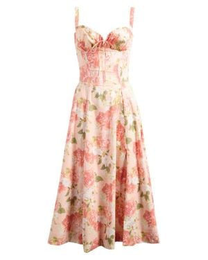 House Of Cb Carmen Bustier Sundress - Pink