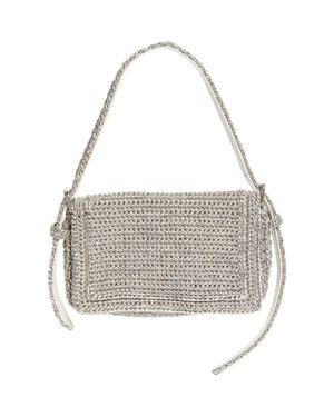 Alexander Wang Ricco Cozy Slim Woven Shoulder Bag - Gray