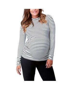 Nom Maternity Liv Long Sleeve Maternity Top - White