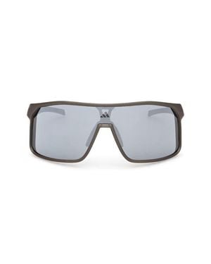 adidas Mirrored Shield Sunglasses - Gray