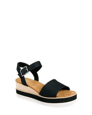 TOMS Diana Platform Wedge Sandal - Black