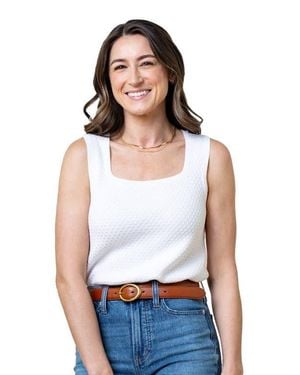 Hope & Henry Organic Scoop Neck Sweater Tank - White