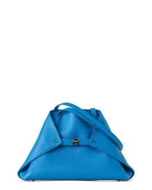Akris Ai Leather Convertible Shoulder Tote - Blue