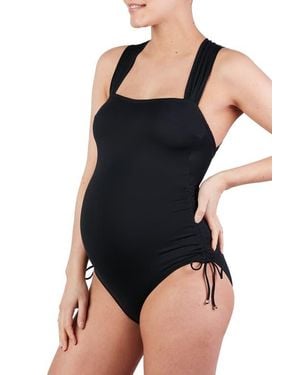 Cache Coeur Toscane Maternity Swimwear - Black
