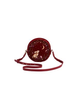 Fable England Star Gazing Rabbit Embroidered Circle Bag