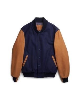 Last Wolf Baker Mount Varsity Jacke - Blue