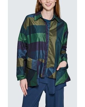 Luukaa Vivienne Asymmetrical Shirt - Blue