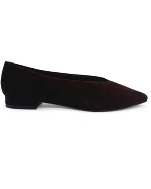 Amie Rafa Riley Suede Ballet Flats - Black