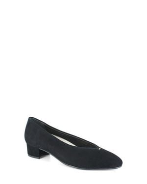 Munro Hannah Block Heel Pump - Black