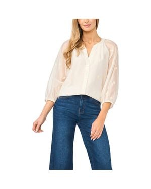 Halogen® Raglan Sleeve Balloon Top - Blue