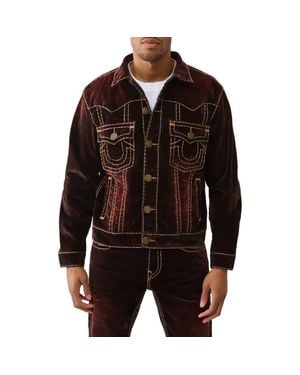 TRUE RELIGION Super-T Oversize Denim Jacket - Black