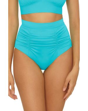 SOLUNA Sun Goddess High Waist Bikini Bottoms - Blue