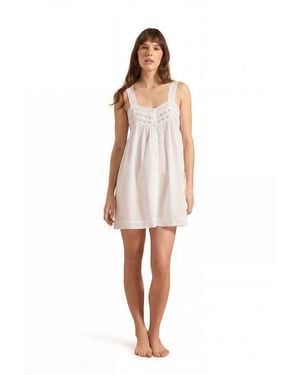 If Only If Sadie Nightdress - White