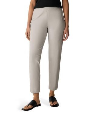 Eileen Fisher Slim Ankle Pants - Gray