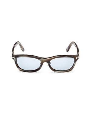 Tom Ford 53Mm Rectangular Sunglasses - Brown