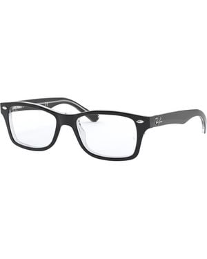 Ray-Ban 48Mm Square Optical Glasses - Black