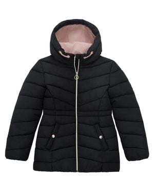 Rokka&Rolla Kids' Shower Resistant Puffer Jacket - Black