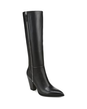 Veronica Beard Levanne Leather Knee High Boot - Black