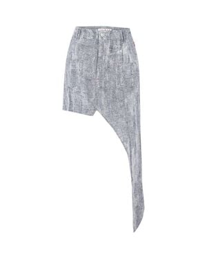 Pcfg Cotton Free Heaven Cut Out Denim Skirt - Gray