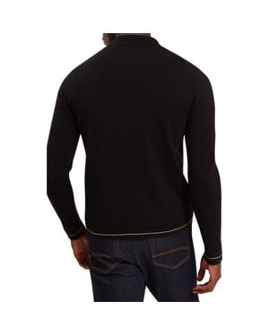 Ted Baker Lysand Cotton & Wool Zip-Up Jacket - Black