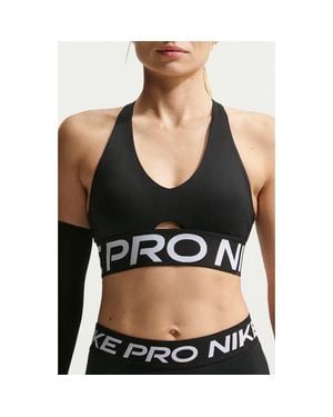 Nike Dri-Fit Cutout Racerback Sports Bra - Black
