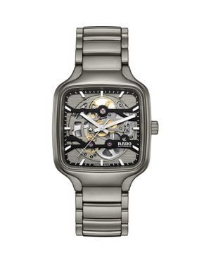 Rado True Square Skeleton Automatic Ceramic Bracelet Watch, 38Mm - Metallic