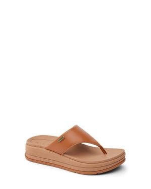 Reef Aura Serenity Platform Flip Flop - Brown