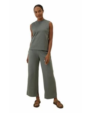 Pact Organic Cotton Airplane Wide Leg Pant - Green