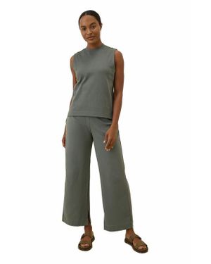 Pact Organic Cotton Airplane Wide Leg Pant - Green