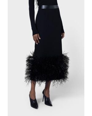 ROKSANDA Zari Textured Pencil Skirt - Black