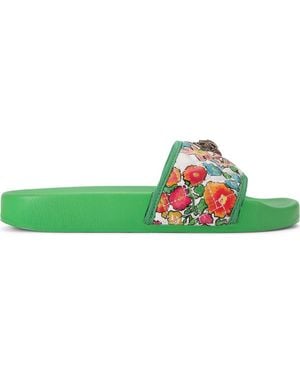 Kurt Geiger Meena Eagle Slide Sandal - Green