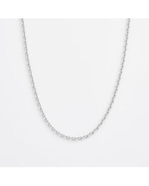 Amy Kahn Wide Diamond Cut Cable Chain Necklace - Metallic